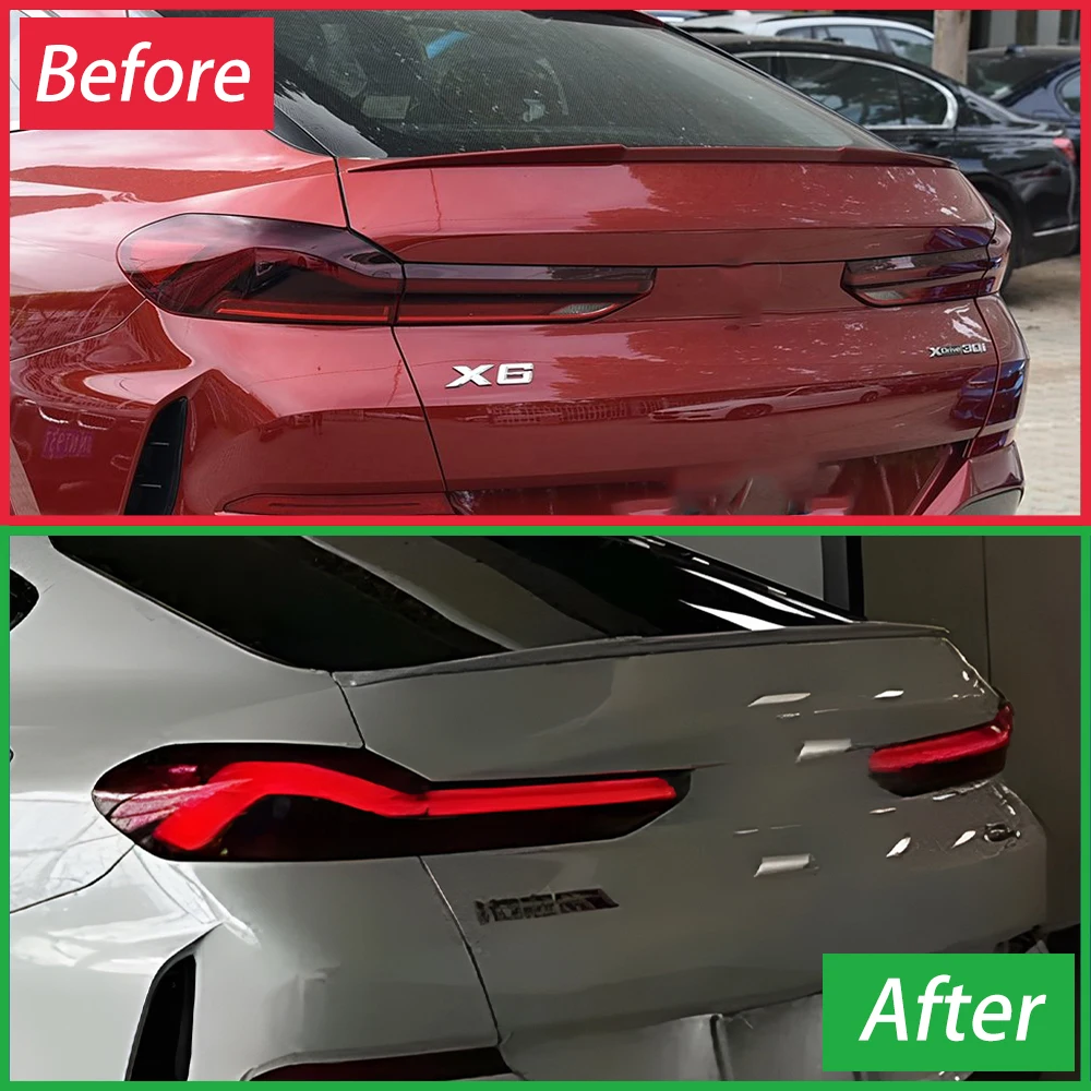 LED Tail Light Assembly Upgrade For BMW X6 G06 2020‑2023 Sequential Turn Signal Start‑up Animation Plug & Play Auto Back Lamps