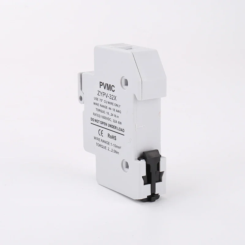 Photovoltaic PV combiner box fuse holder 10A fuse DC1000V DC fuse core 10   38mm base shell