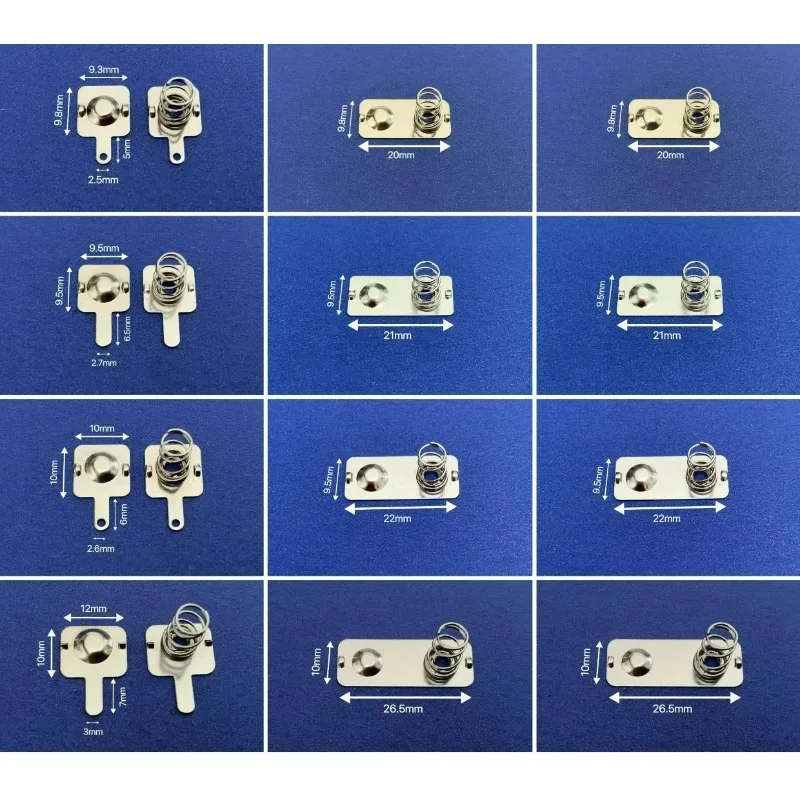

100pcs/lot No. 7 AAA Battery Leaf Spring Leaf Battery Box Contact Piece Toy Remote Control Atom Switch Connection Accessory