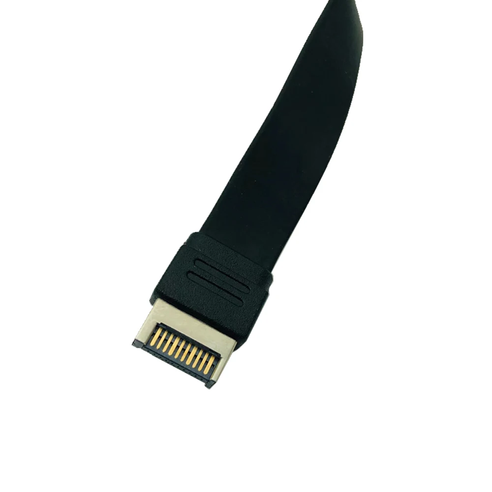 Connectors USB 3.1 Front Panel Type E to Type C Extension Cable Gen 2 10Gbps Internal Adapter Cable with 2 Screws 30cm/50cm/80cm