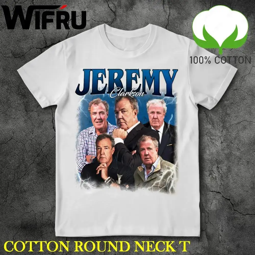 

Jeremy Clarkson Graphic Print 100% Cotton T-shirt Men Women Soft Loose Short Sleeve Tee Y2K Vintage Streetwear Top gear Fan Gift
