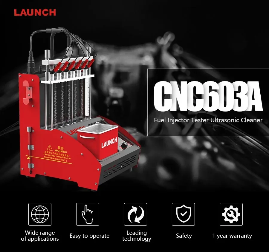 

CNC-603C Тестер топливных форсунок Машина для чистки автомобиля Испытательное стенд Оборудование CNC-603A Поддержка нескольких языков