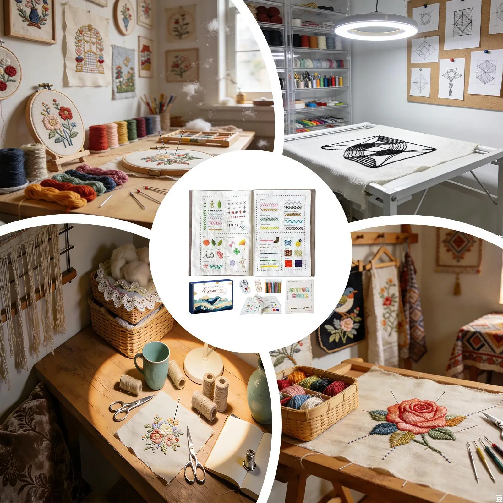 

Sewing Books For Beginners Hand Craft Kit Beginners Embroidery Books For Craft Lovers Men Women Boys Girls Youth Teens Wife