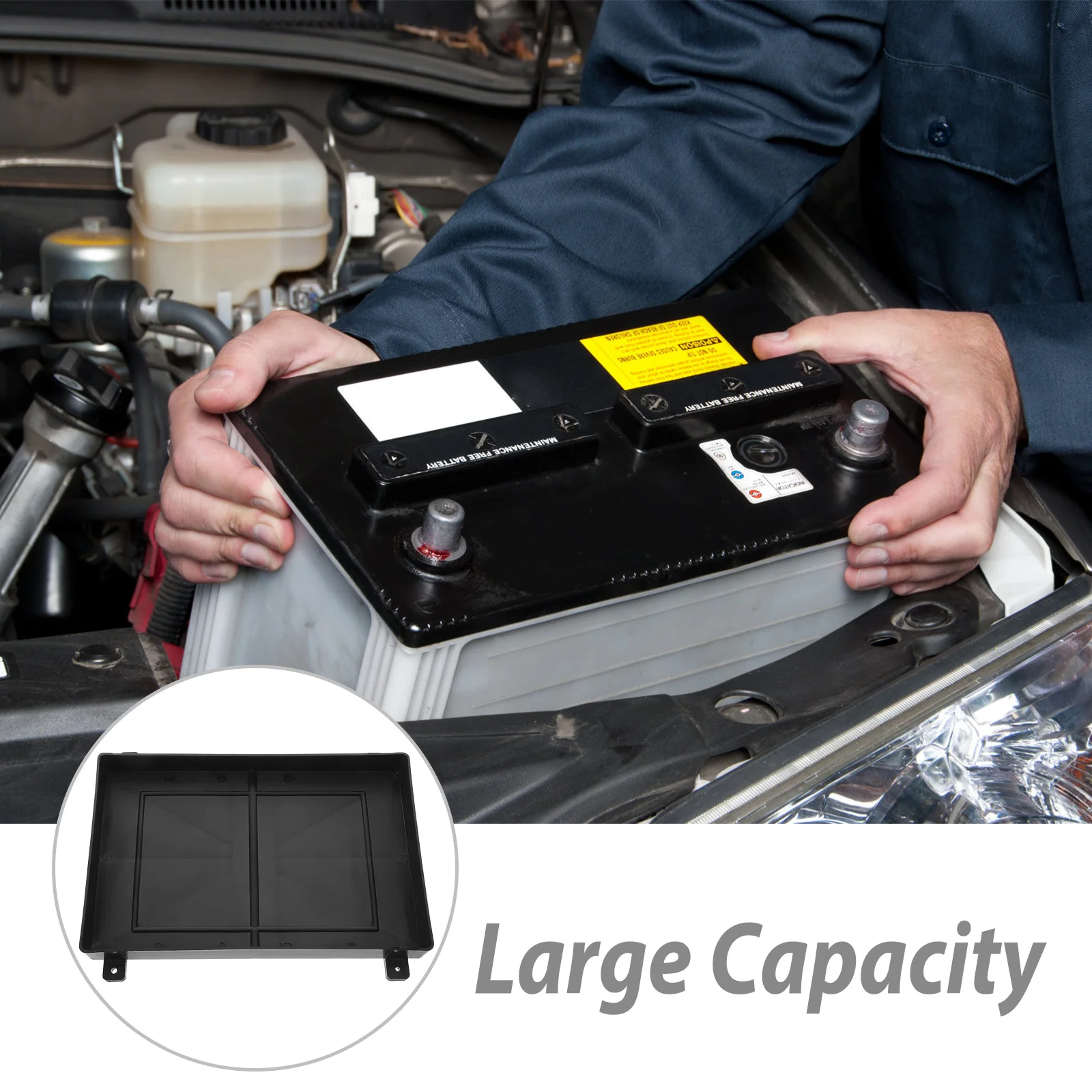 حامل صينية عالمي، جزء سيارة مقاوم للماء بسعة كبيرة لمركبات القارب Rv على الطرق الوعرة، تخزين موثوق وآمن #6