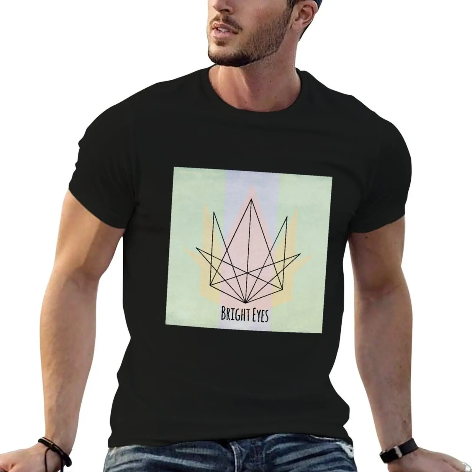 

Bright Eyes Geometric T-Shirt funny t shirts dark humor men t shirt cotton 100% T-Shirt