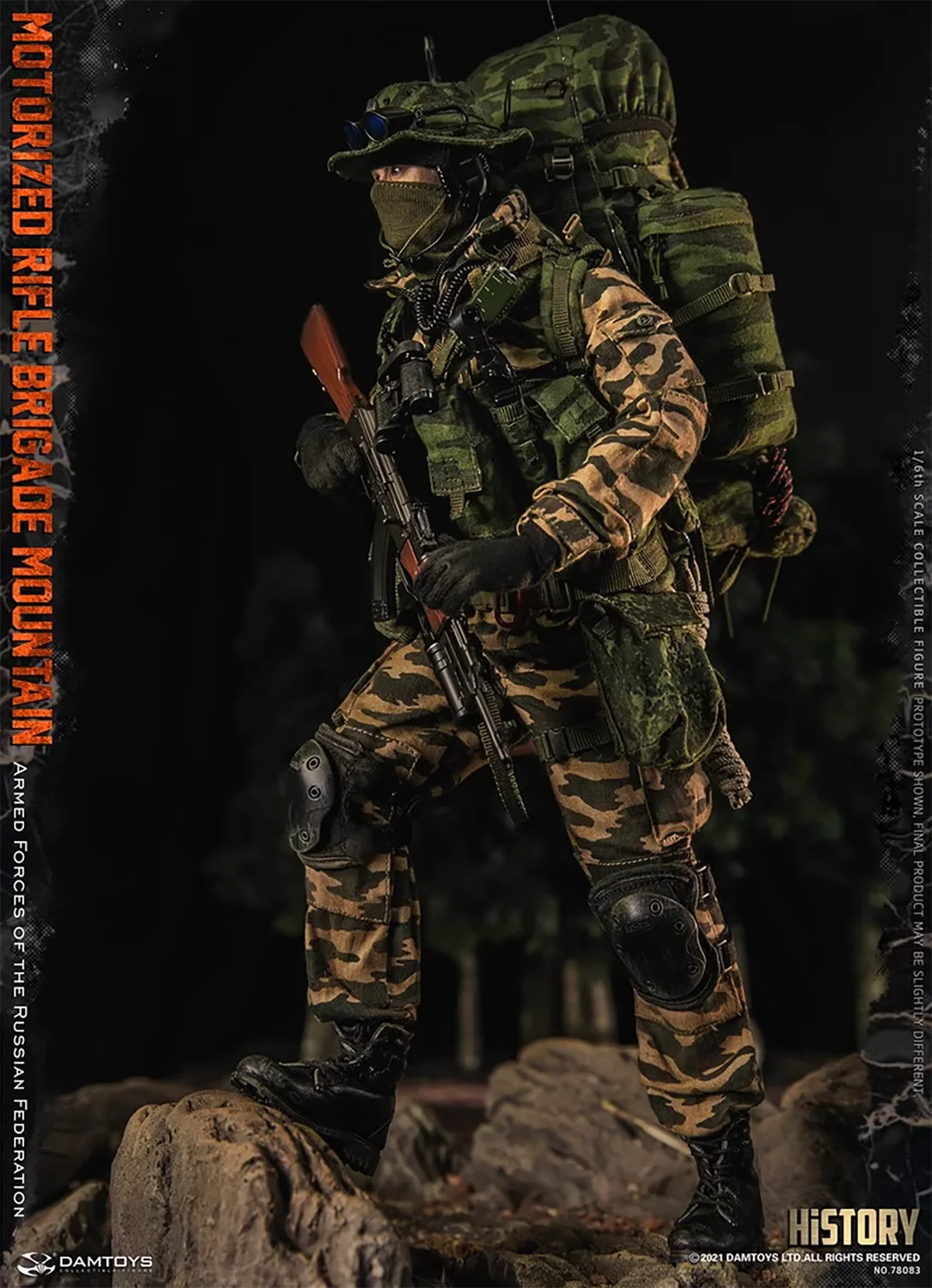 

DAMTOYS 78083 1/6 MOTORIZED RIFLE BRIGADE MOUNTAIN Armed Forces of the Russian Federation Male Soldier Action Figure Model Toy