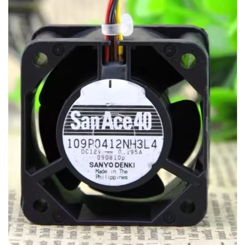 

Original New Cooler Fan for Sanyo 109P0412NH3L4 12V 0.195A 4028 4CM Waterproof Cooling Fan 40*40*28MM