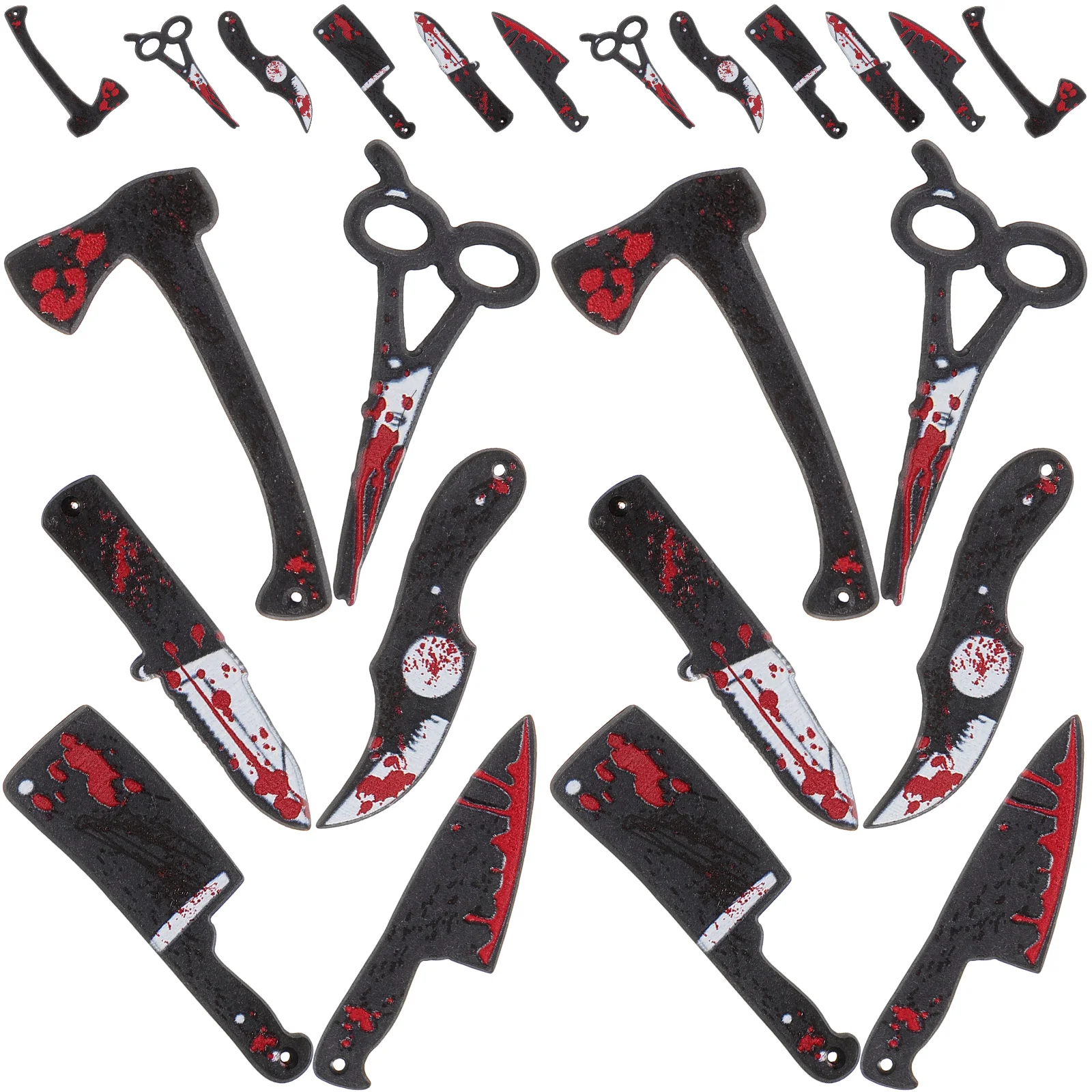 

Halloween Decoration Fake Knife Ornaments Decorations Miniature Resin Miniatures