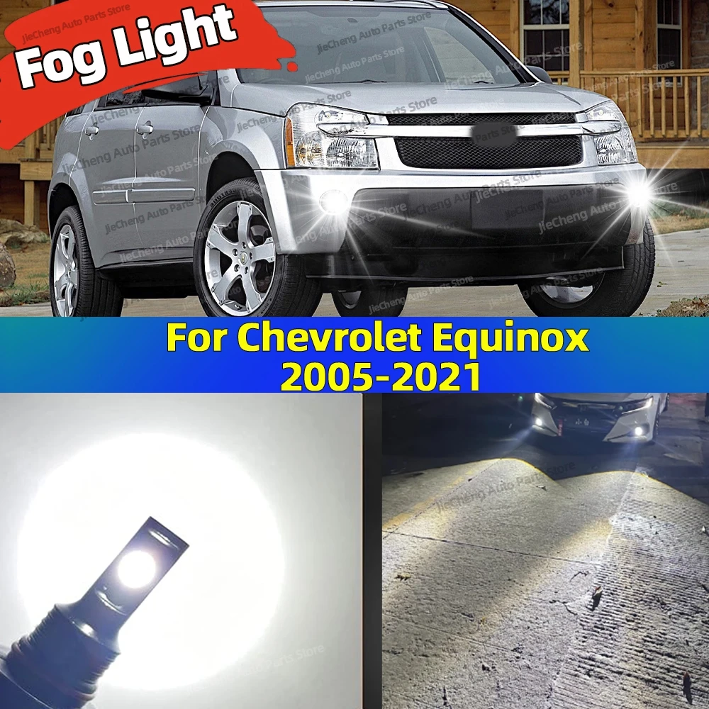 

2Pcs 12V 6000K Front Fog Light LED Bulb Accessories Lamp Canbus For Chevrolet Equinox 2005-2021 2009 2010 2011 2012 2013 2014