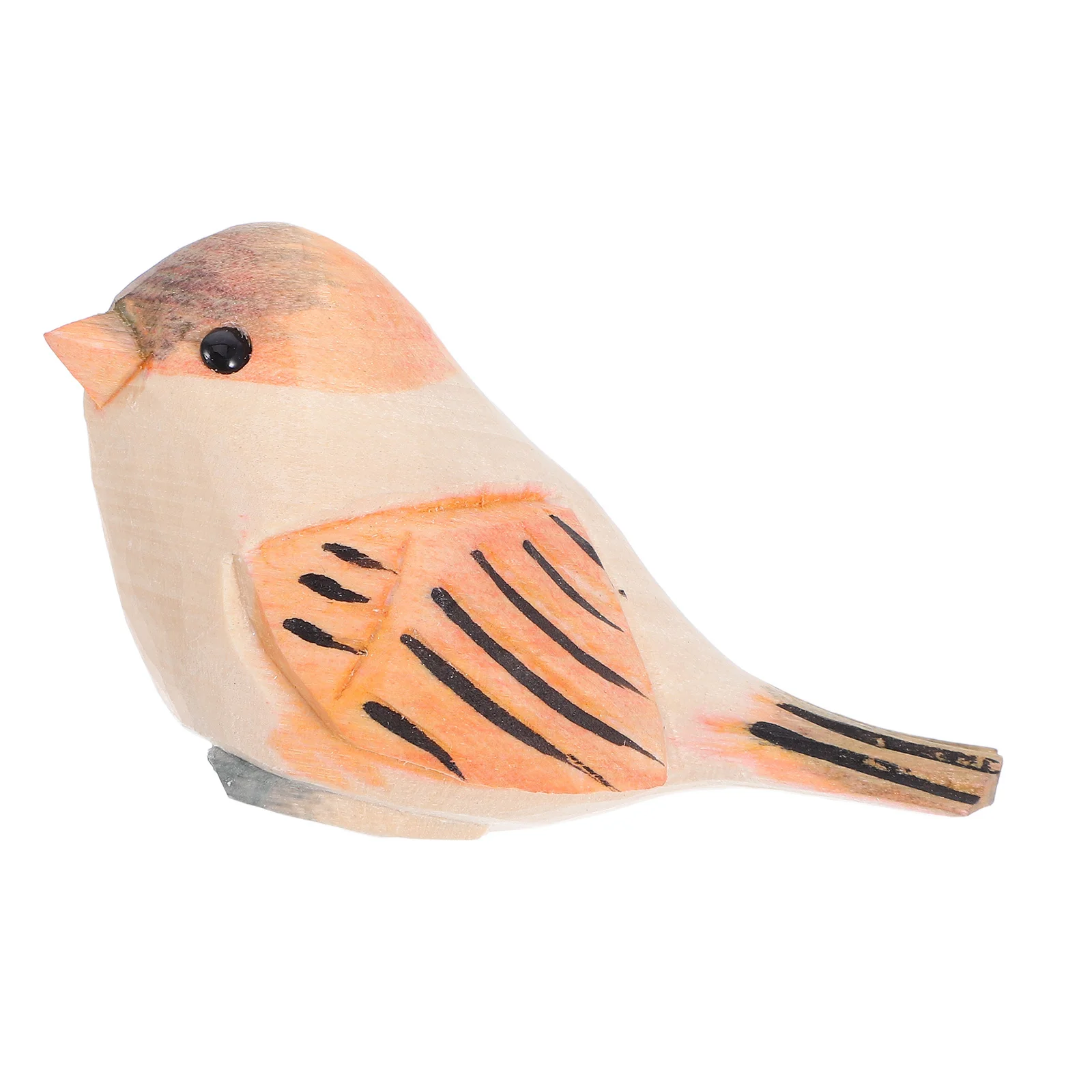

Hand Carved Small Wooden Bird Sculpture Colorful Farmhouse Office Desk Ornament Animal Carving Wood Carved Animal Crafts