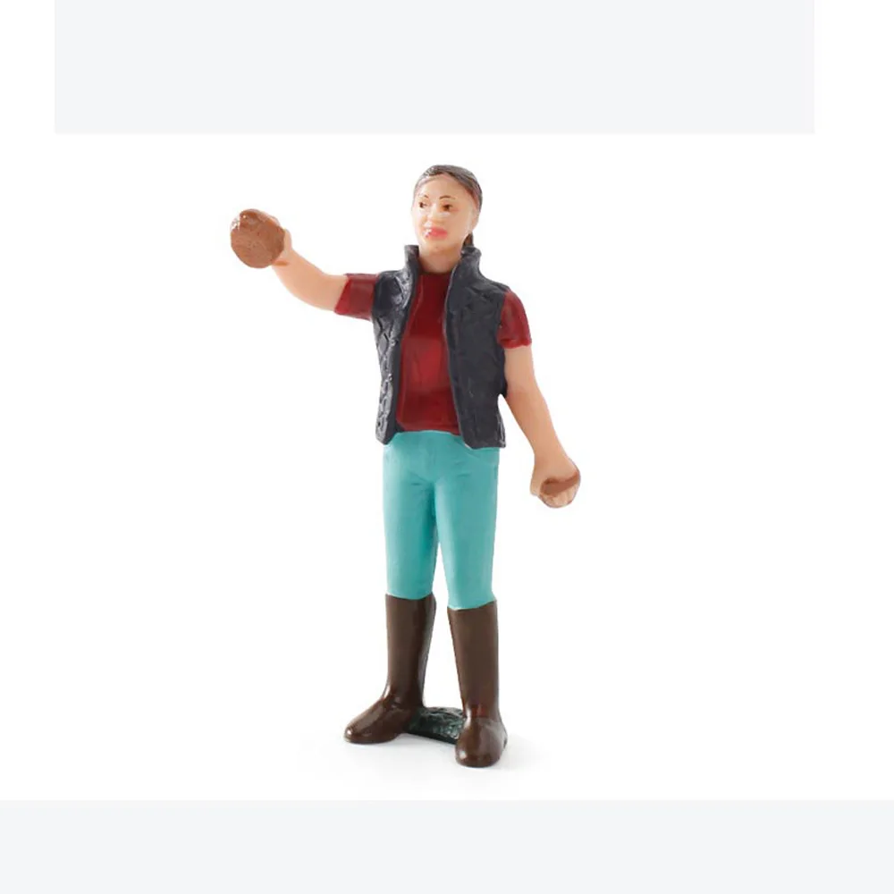 

Modern Kid Toy Children Gift Farm Staff Wrangler Farmer People Model Simulation Farmer Home Decoration Farm Human Figure