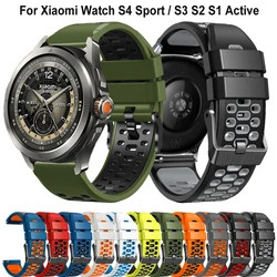 Cinturini in silicone da 22 mm per Xiaomi Watch 2 Pro S4 Sports S3 S2 S1 Pro Cinturino attivo per Mi Watch Color Mi Watch Color 2 Correa