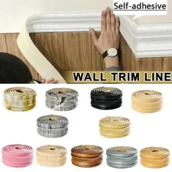 230cm 3D Pattern Sticker Wall Trim Line Skirting Border Decor Self Adhesive wallpaper Household Waterproof Wall Border Sticker