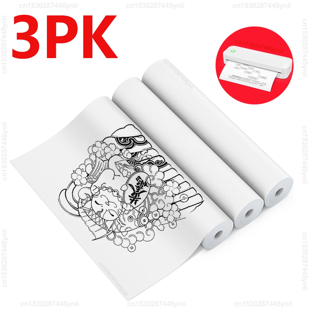 

Рулон термобумаги 1/2/3PK A4 210*30 мм для A4 A40/X8 D210 S8 M08F, беспроводной Bluetooth термопринтер, водонепроницаемая бумага для печати