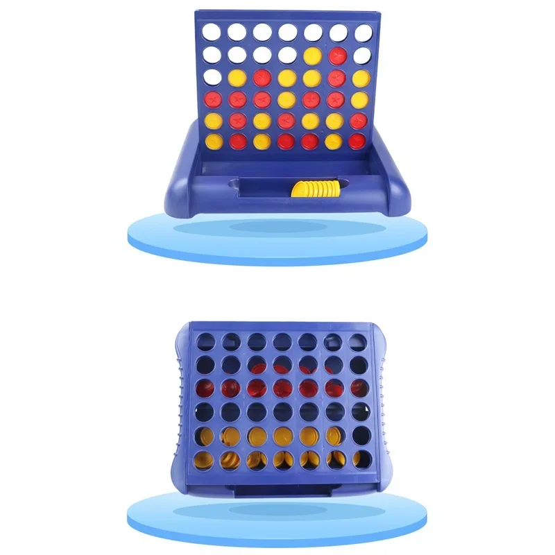 Klassisches Familien-Partyspiel, faltbares Connect-4-in-a-Line-Brettspiel, frühpädagogisches Puzzle, Denkspiel für Kinder, Denktrainingsspielzeug – Detail 10