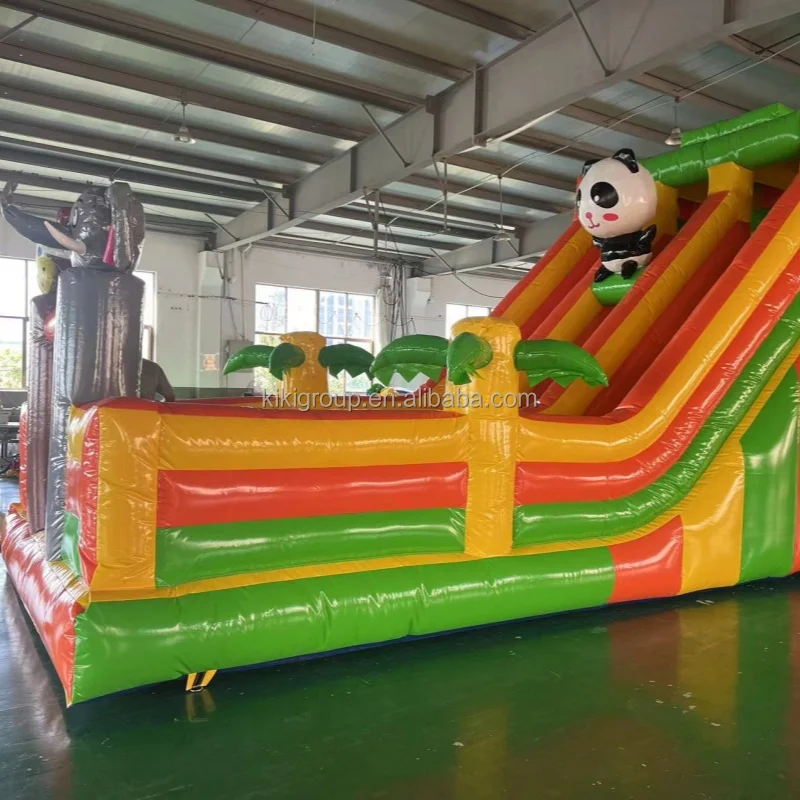 

Popular Outdoor PVC Inflatable Sports Jumping Slide Castle Commercial Dry Sliding for Kids