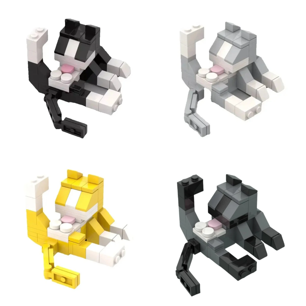 

Creative MOC Building Blocks: Little Animal Series-Cute Cat Puzzle Toy & Desk Decor for Boys & Girls Ideal As A Festive Gift