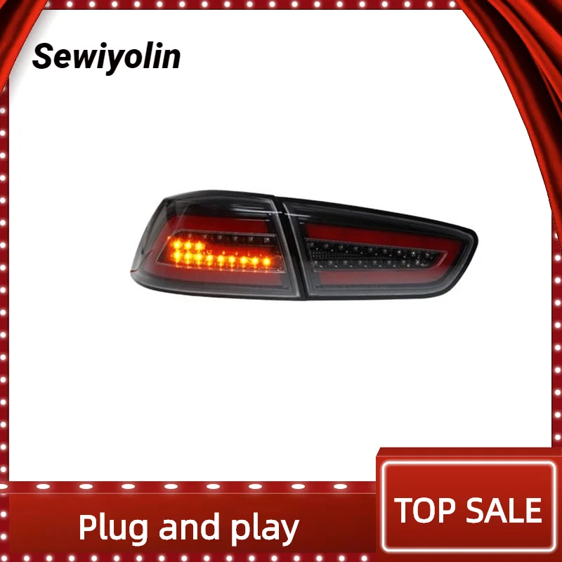 

For Mitsubishi Lancer EVO X 2008-2017 Car Accessories Animation LED Trailer Lights Tail Lamp Rear DRL Signal Plug And Play