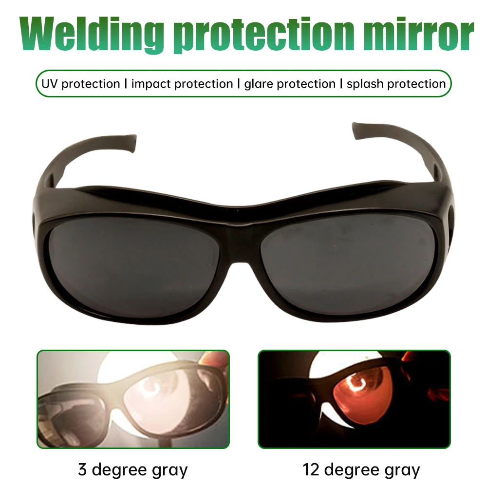 Welding Glasses Welder Cutting And Grinding Anti-Splash Goggles Sunglasses Glass Lens Special Welding Protective Glasses