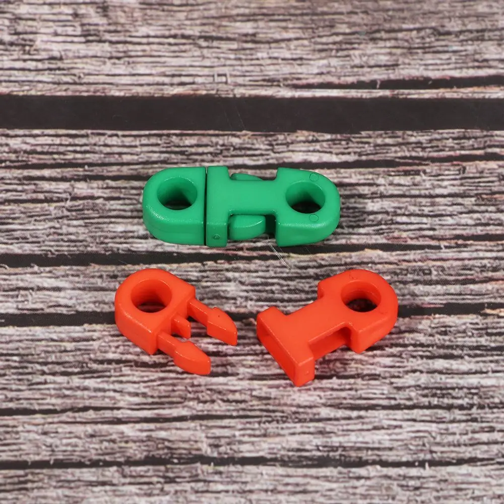 4/8/12/20 قطعة البلاستيك 5 مللي متر Paracord سوار إكسسوارات الجانب الإصدار مشبك حزام أداة خارجية مخيم حقيبة أجزاء طوق بكلاب حزام