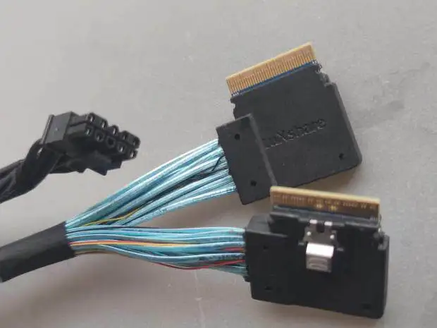 For Lenovo, Dual SFF-8654 Slimsas to SFF-8639 NVMe U.2 Data Cable SC17A12127