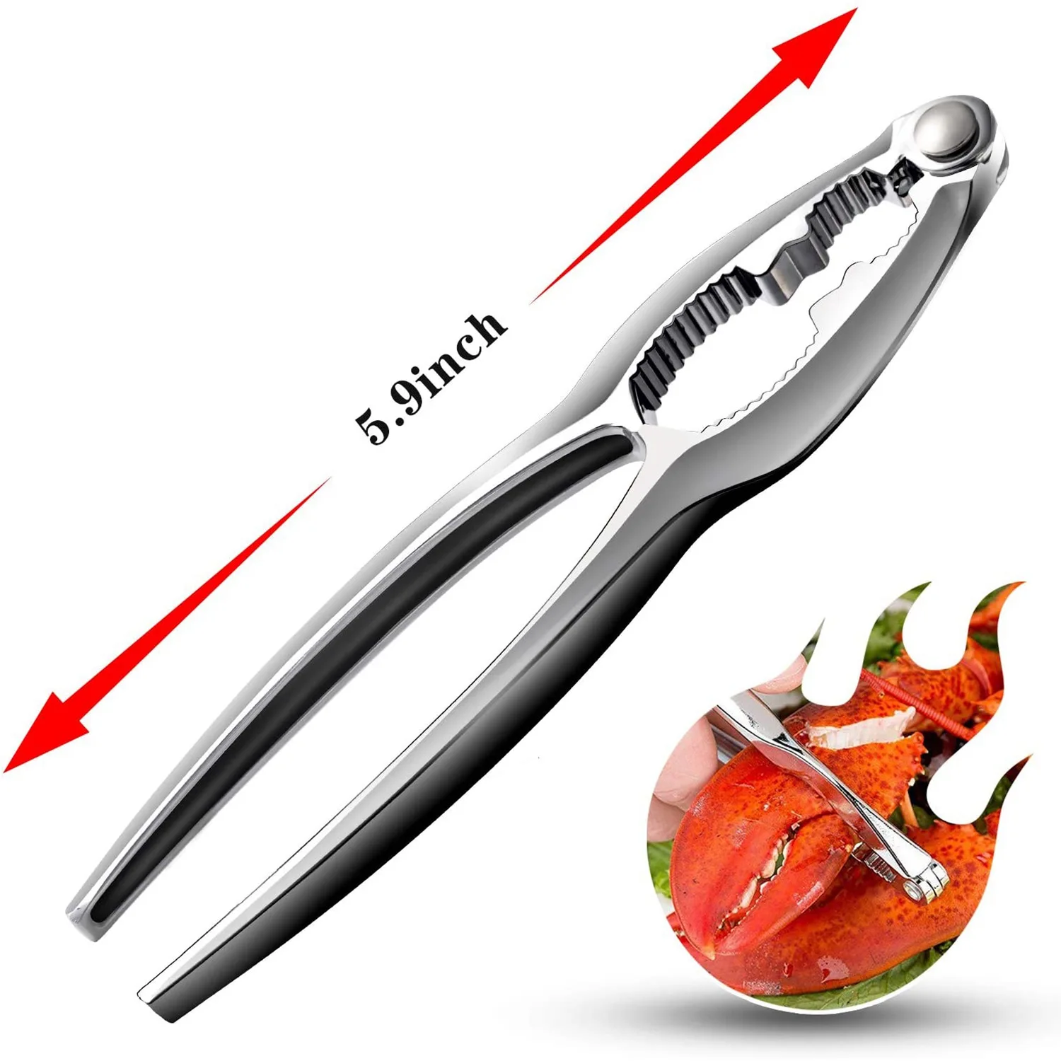 2026 Trend-Seafood Tool Kit Lobster Crackers Set of 4, Crab Leg Cracker Tools, Seafood Crackers Nut Cracker Set