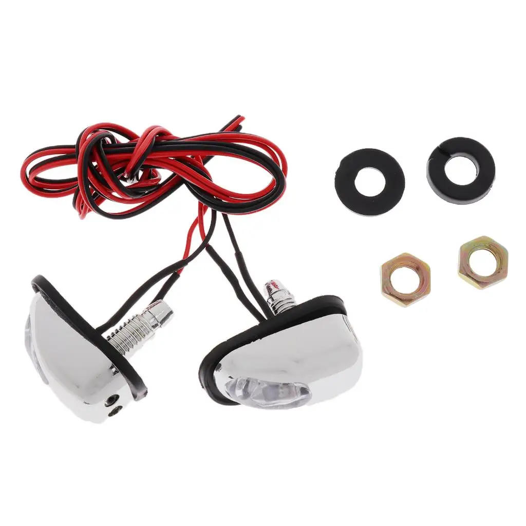 Universal Windscreen Nozzle LED 12V Jet Spray Washer Injector Car Glass Washing Accessory for Windshield Wiper Upgrade