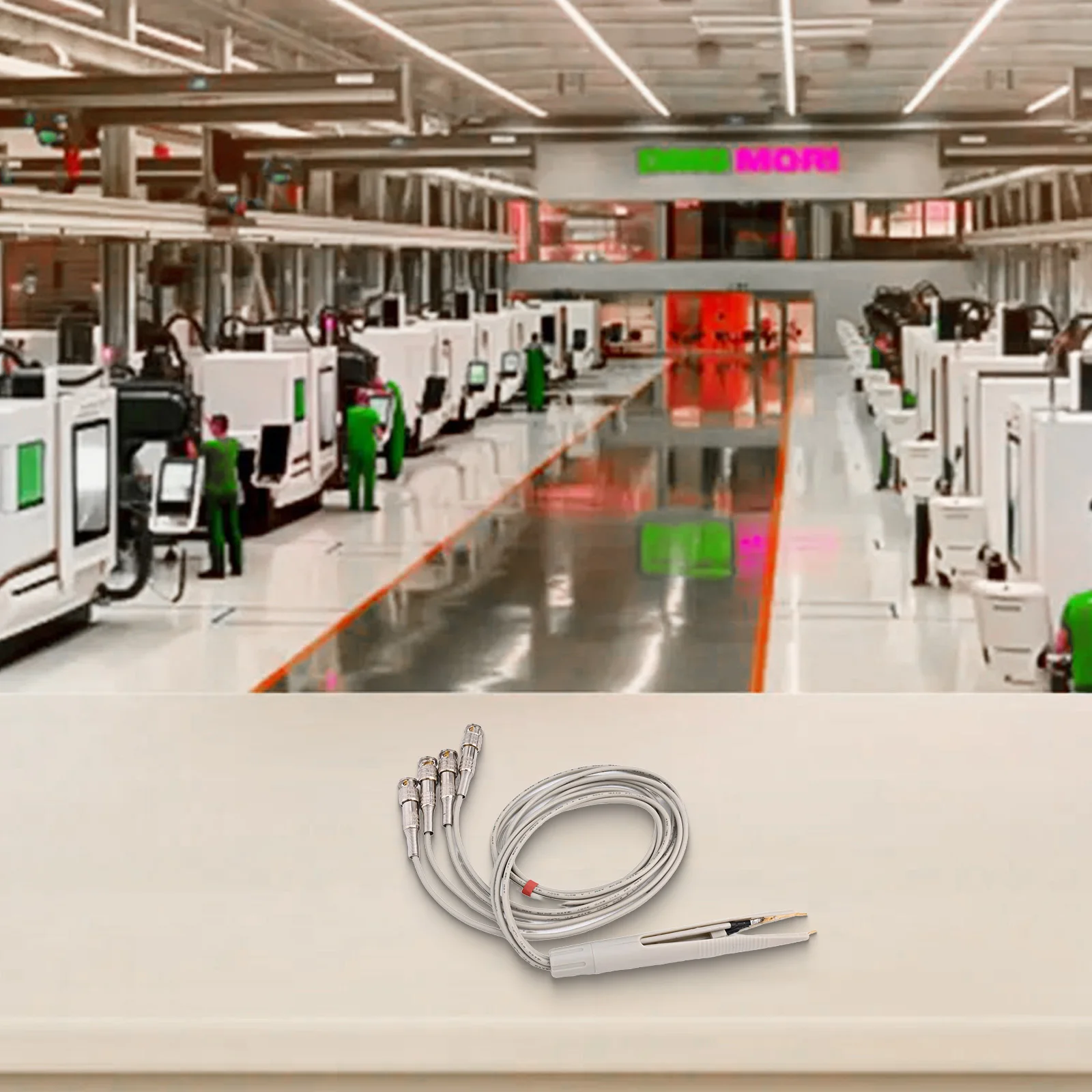 4-wire Connection LCR Test Leads For On-board Testing About 780 Mm Total Length Versatile Component Testing Stable Connection