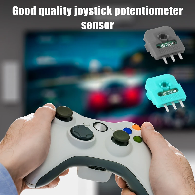 โพเทนชิออมิเตอร์จอยสติ๊กแบบแอนะล็อกห้องโถง5คู่ตัวต้านทานแกนเซ็นเซอร์โมดูลตัวต้านทานสำหรับคอนโทรลเลอร์ PS4ตัวเดียว