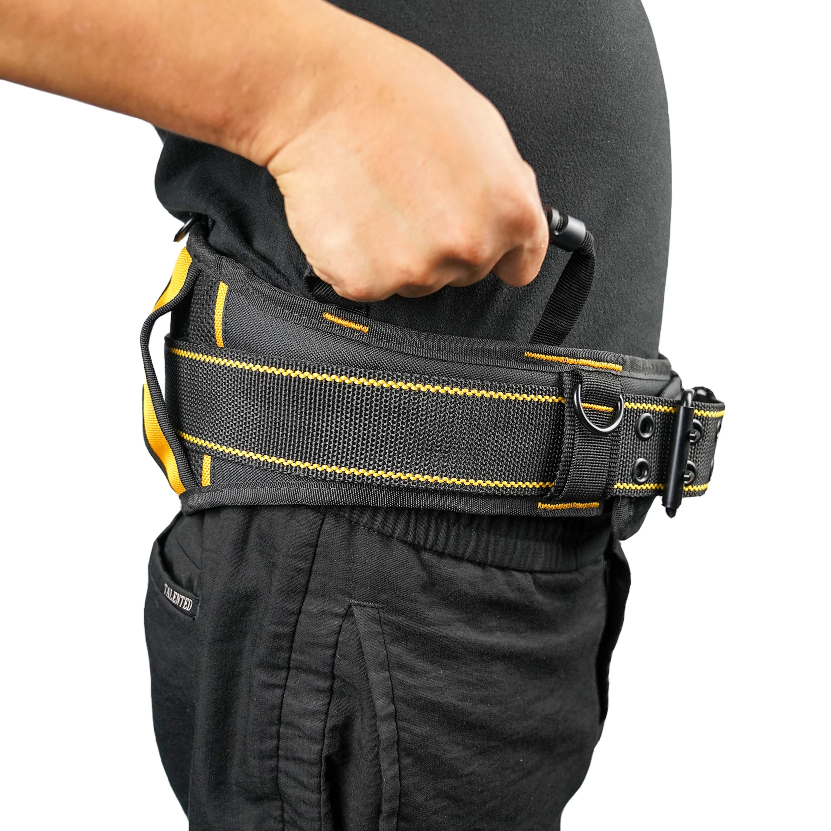 MELOTOUGH Padded Electrician Tool Belt Tradesman Pro Padded Tool Belt With Back Support Heavy Foam Padding Carrying Handle,