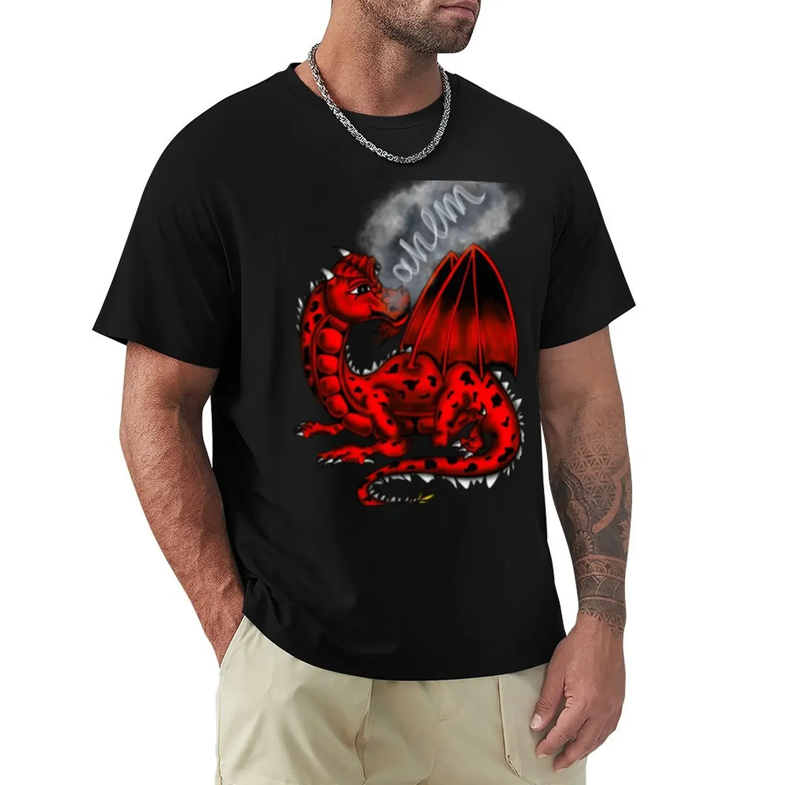 

Red Dragon spewing “ahem” smoke (clearing her throat); keeping it cool...let’s call her Patience T-Shirt