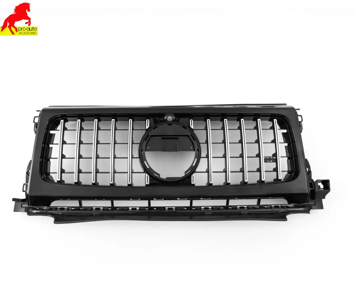 Front Bumper Grille Centre Hood Grill Body Kit for Mercedes G Class G Wagon W464 2019-2025 G63 G65 AMG Black Silver Car Styling