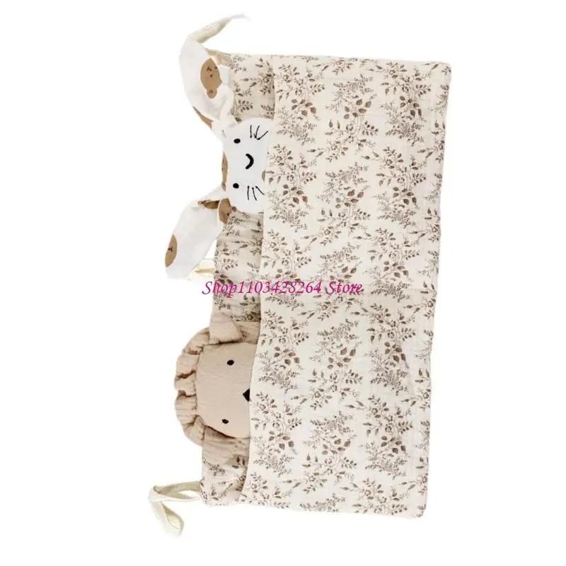 

Baby Bedside Storage Bag with 2 Pockets for Toy Baby Cribs Storage Bag G2TD