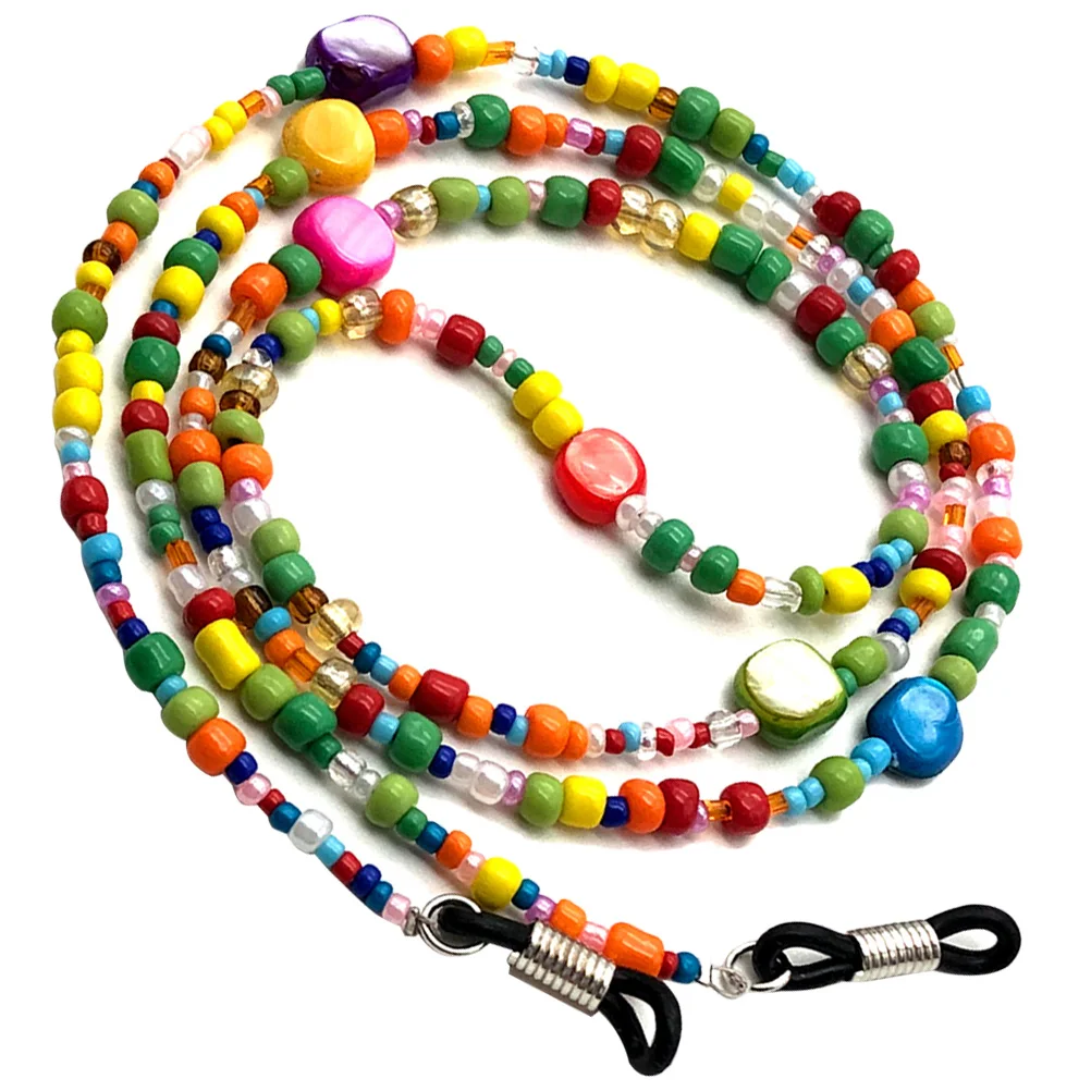 

Bohemian Style Shell Dyed Rice Beads Beaded Glasses Rope Chain (color) Eyeglass Chains Fashion for Men