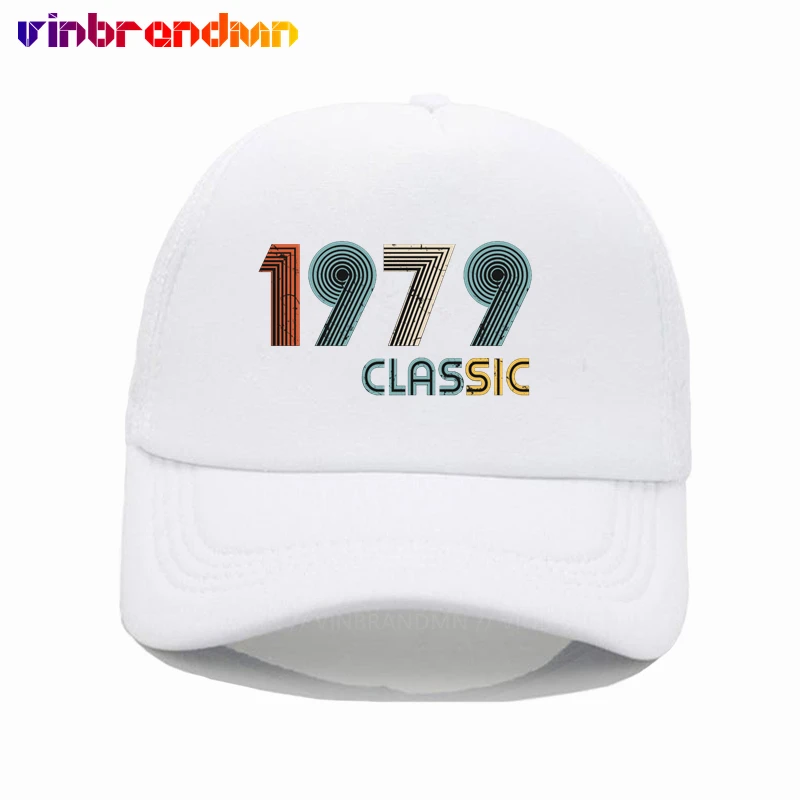 2022 Fashion Summer Baseball Cap Breathable Mesh Vintage 1979 Cap Hip Hop Trucker Cap Men Best Father\'s Day Gifts Cap