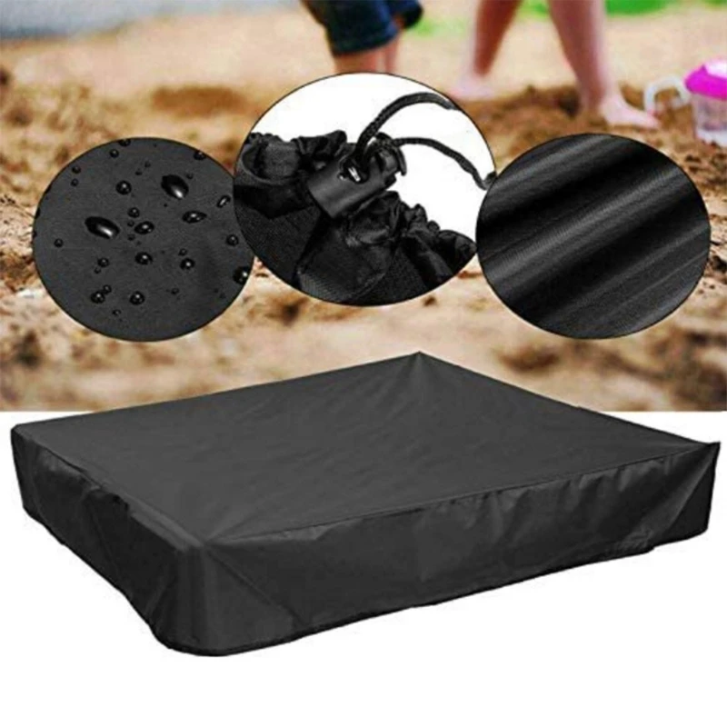 

Outdoor Sandbox Cover for Public Centers Ensure Sandpit for Children Play Weatherproof