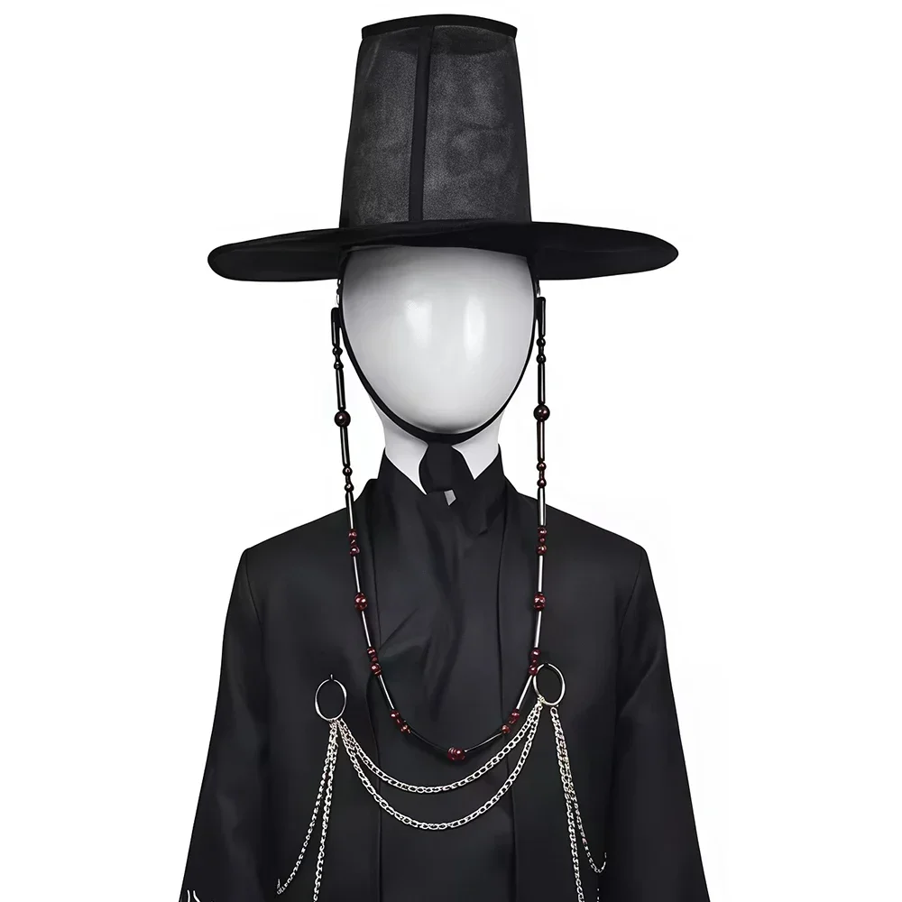 KPOP Anime película Cosplay tocado Halloween carnaval fiesta hombres escenario fresco guapo accesorios de disfraz masculino Jinu Cosplay sombrero