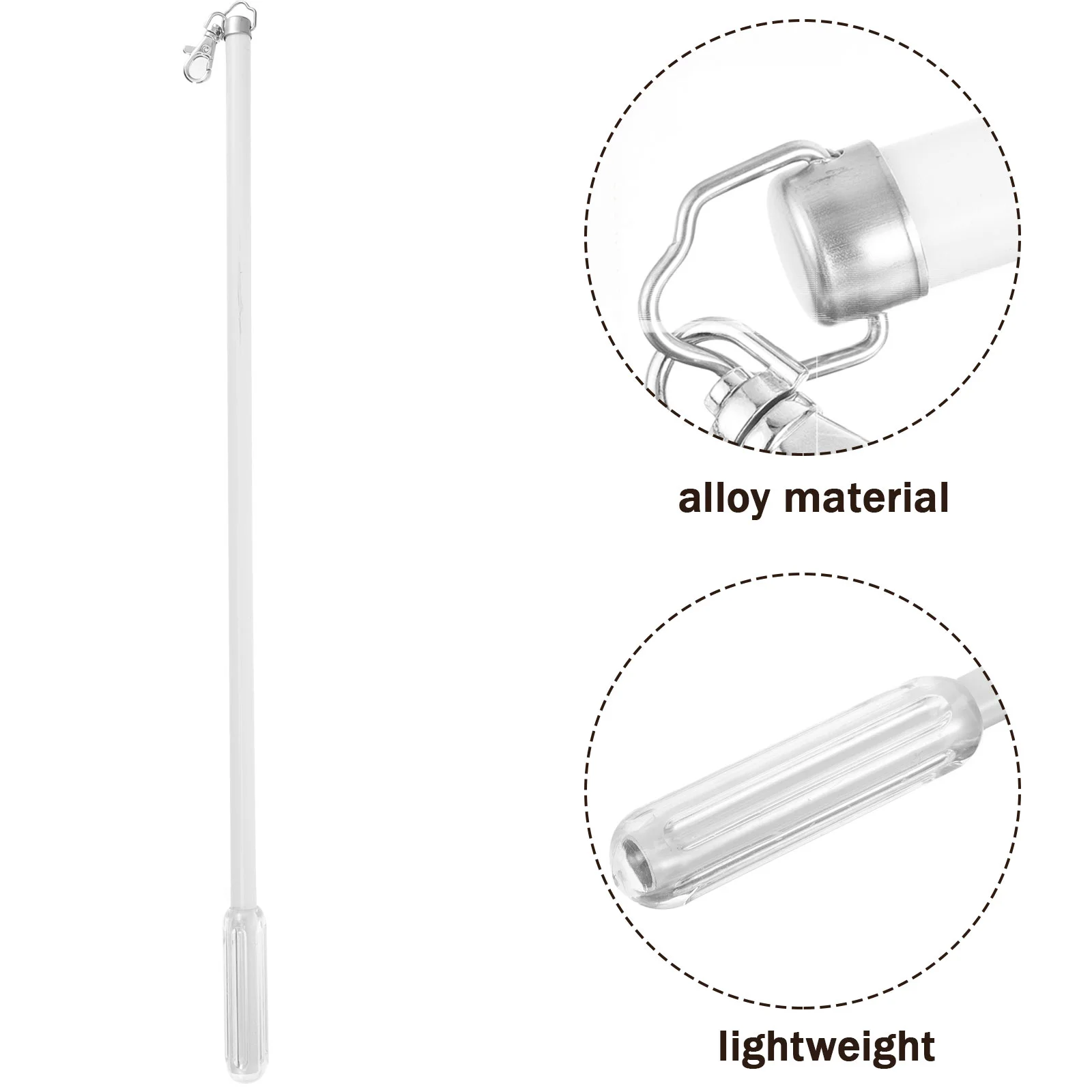 Różdżka do zasłon Różdżka do zasłon ze stopu aluminium Drążek do zasłon Ręczne okno Czarne zasłony