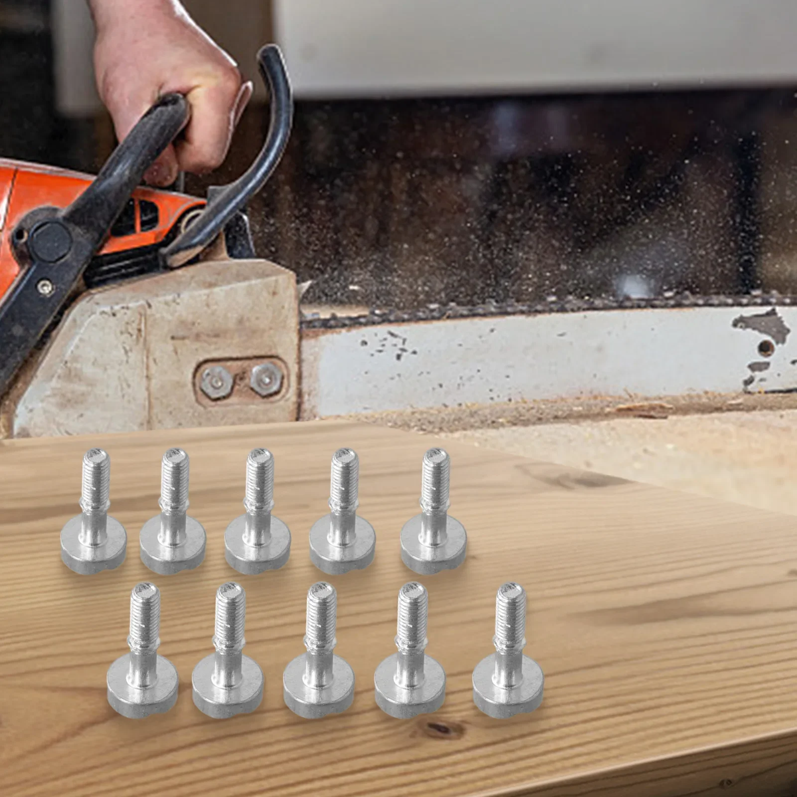 Accessory As Shown Chainsaw Parts Metal Material Prevent Debris Entry Seamless Fit 10 Pack Screws Easy Installation