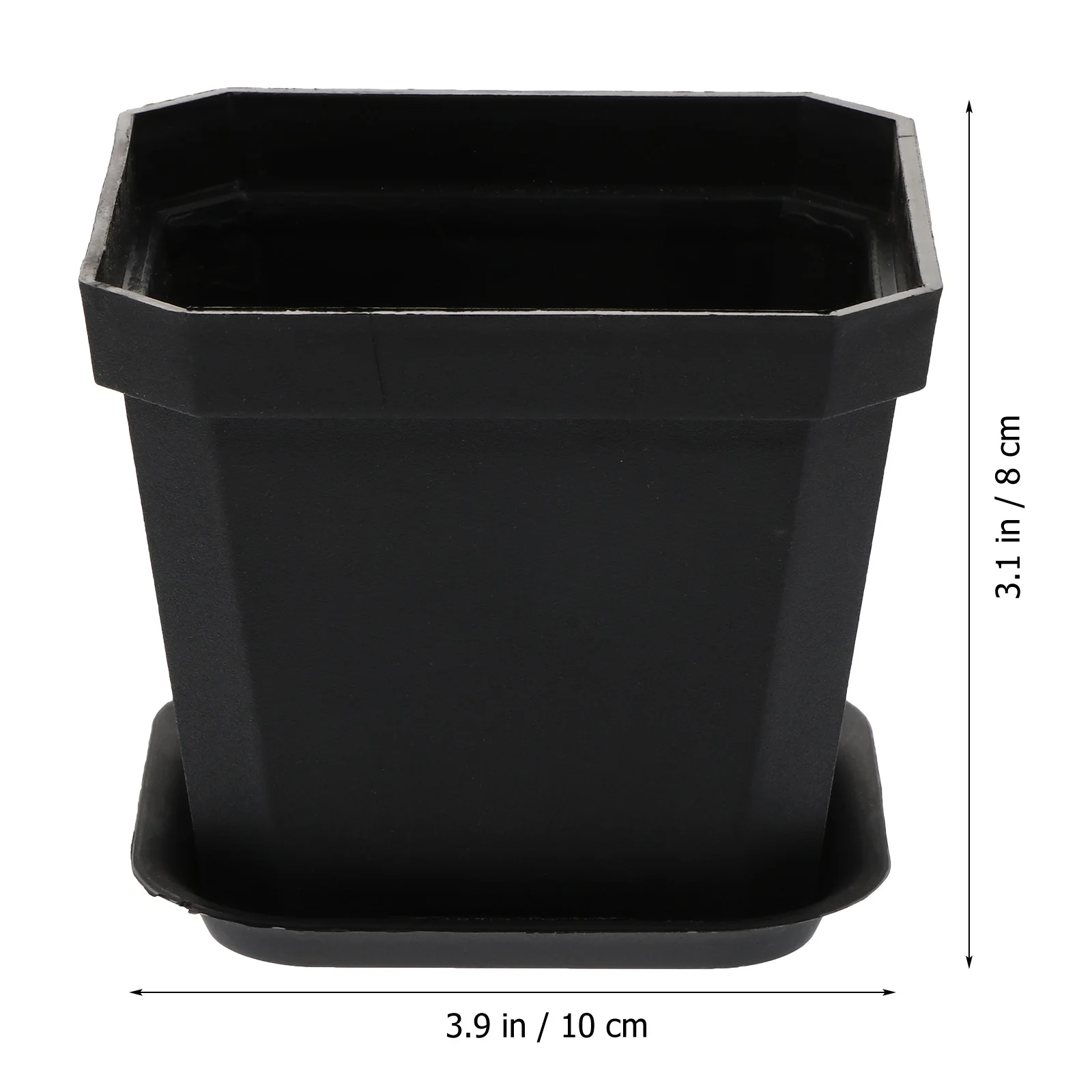 

10 Pcs Mini Bonsai Flowerpot Plastic Decorative Seedling Pot Simple Succulent Garden Planter Container