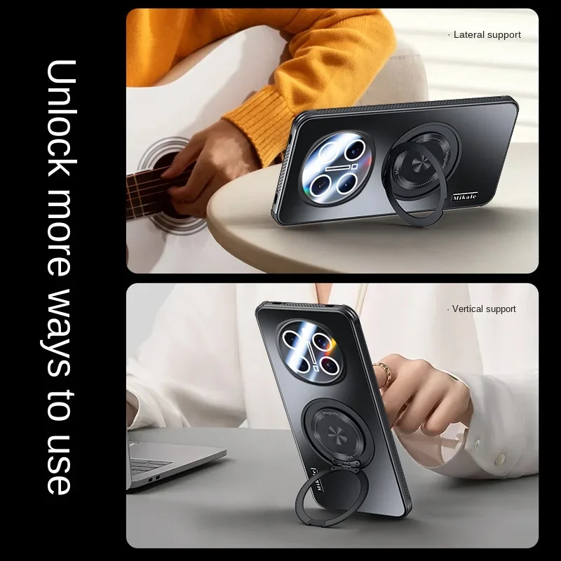 Magnetyczne etui do bezprzewodowego ładowania Magsafe dla Huawei Honor Magic 7 Pro Magic7lite Wstrząsoodporny uchwyt pierścieniowy dla Magic7 6pro — zdjęcie produktu 3