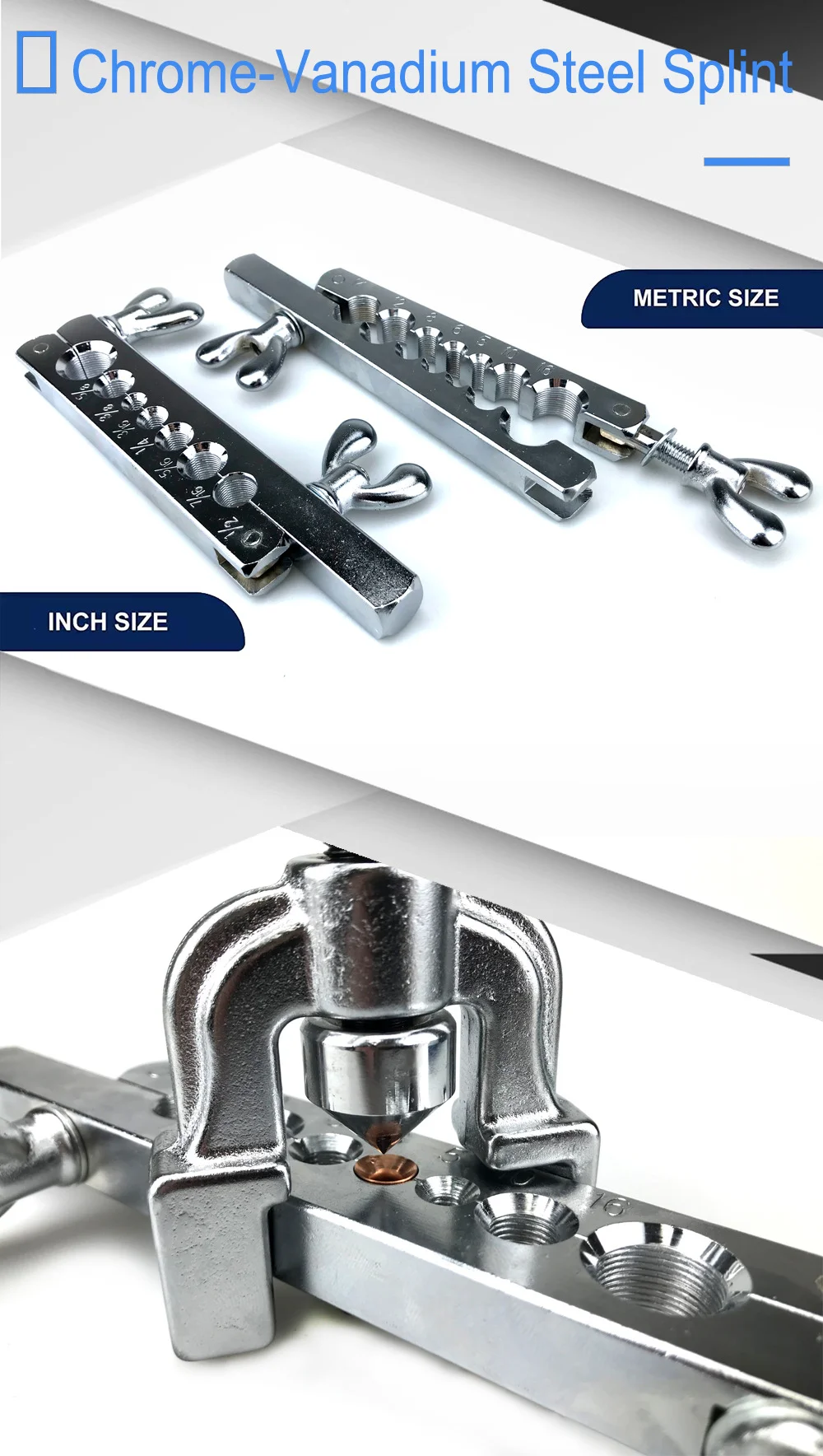 

45 Degree Copper Pipe Expander (ct-195) 2-piece Set Of Simple Copper Pipe Expanders Metric And Imperial Pipe Expand