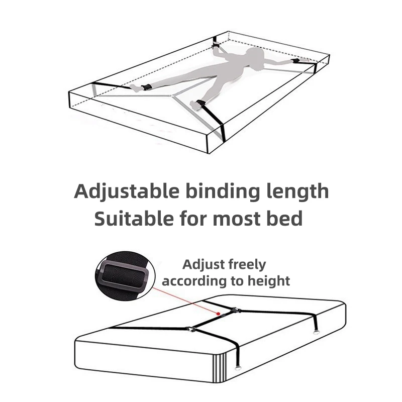 SM 섹스 토이 침대 스트랩 바인딩 수갑 및 발목 수갑, 성인 구속 스트랩, 커플 섹스 훈련 도구