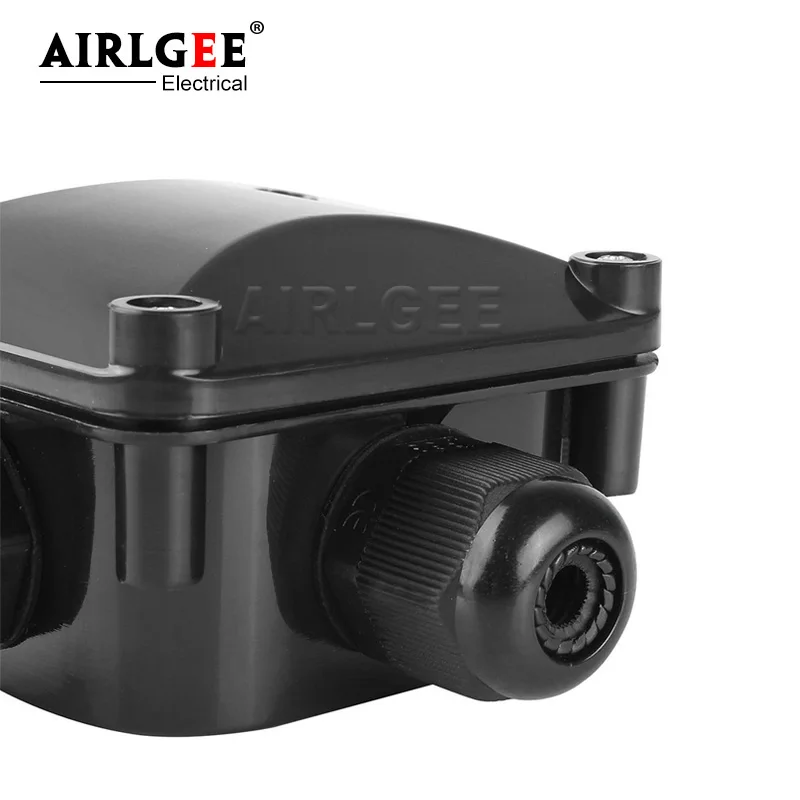 IP68 3 Pin 3 Way Outdoor Waterproof ABS Plastic Electrical Cable Junction Box Connector T Shape Cable Connector
