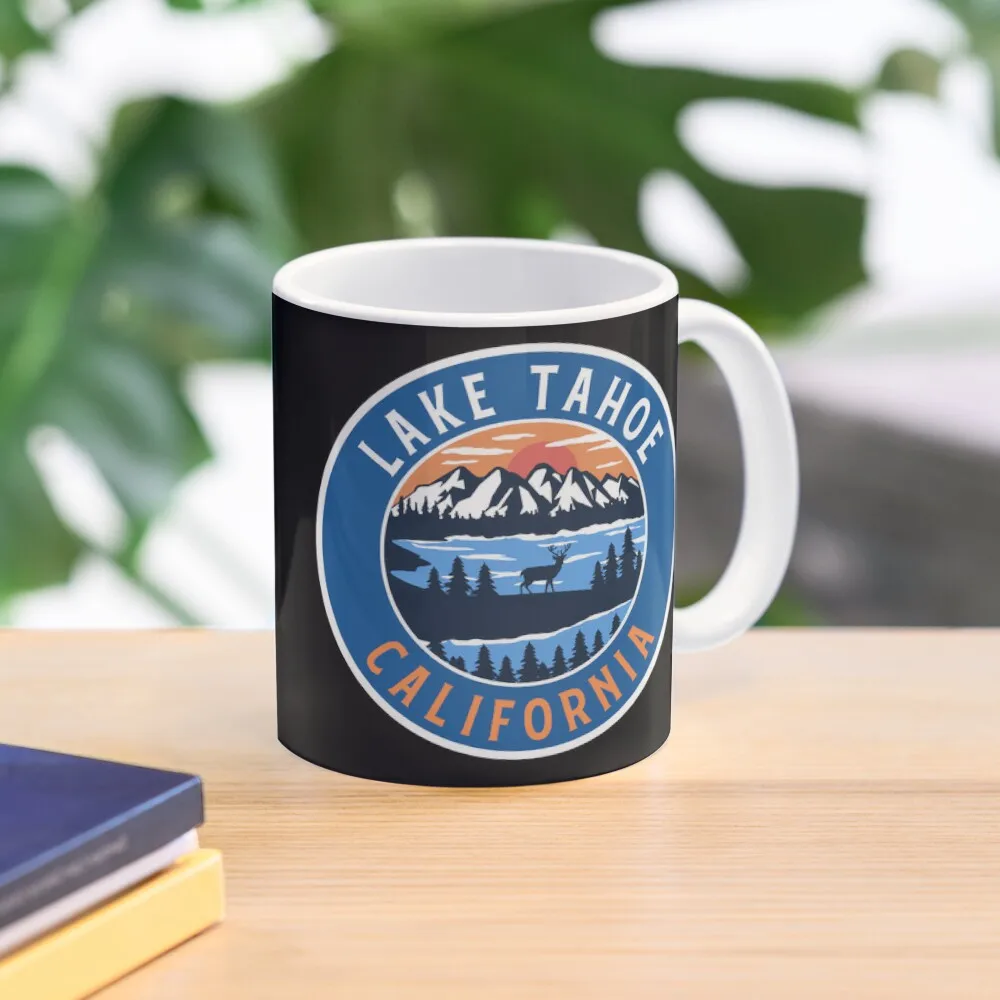 Lake Tahoe California Classic  Mug Tea Drinkware Gifts Printed Handle Round Cup Image Picture Photo Coffee Design Simple