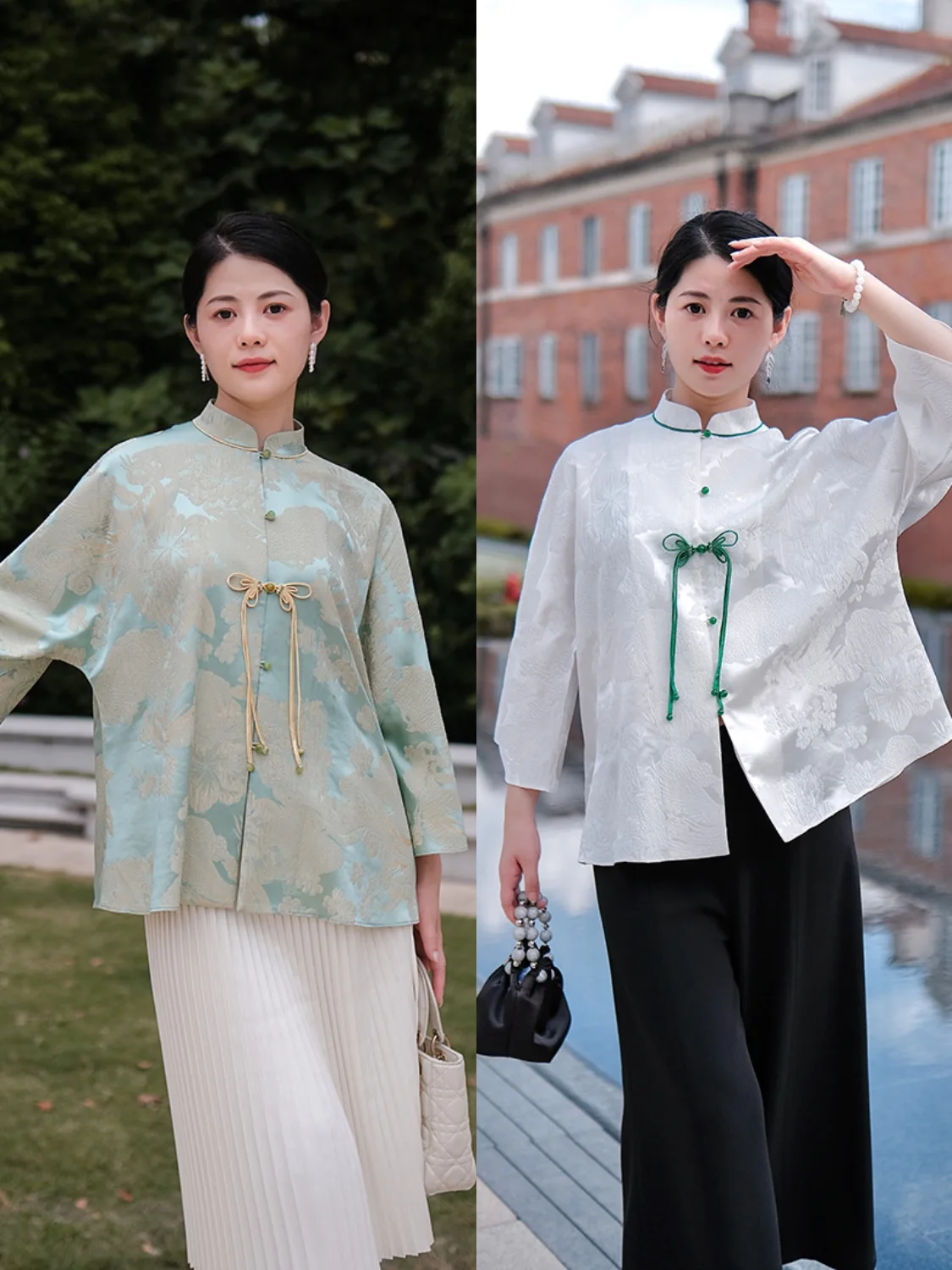 

Handmade angan Open Cardigan Silk Blouse Phoenix Tapestry Embroidery Heavy Satin True Silk Collar Original Design