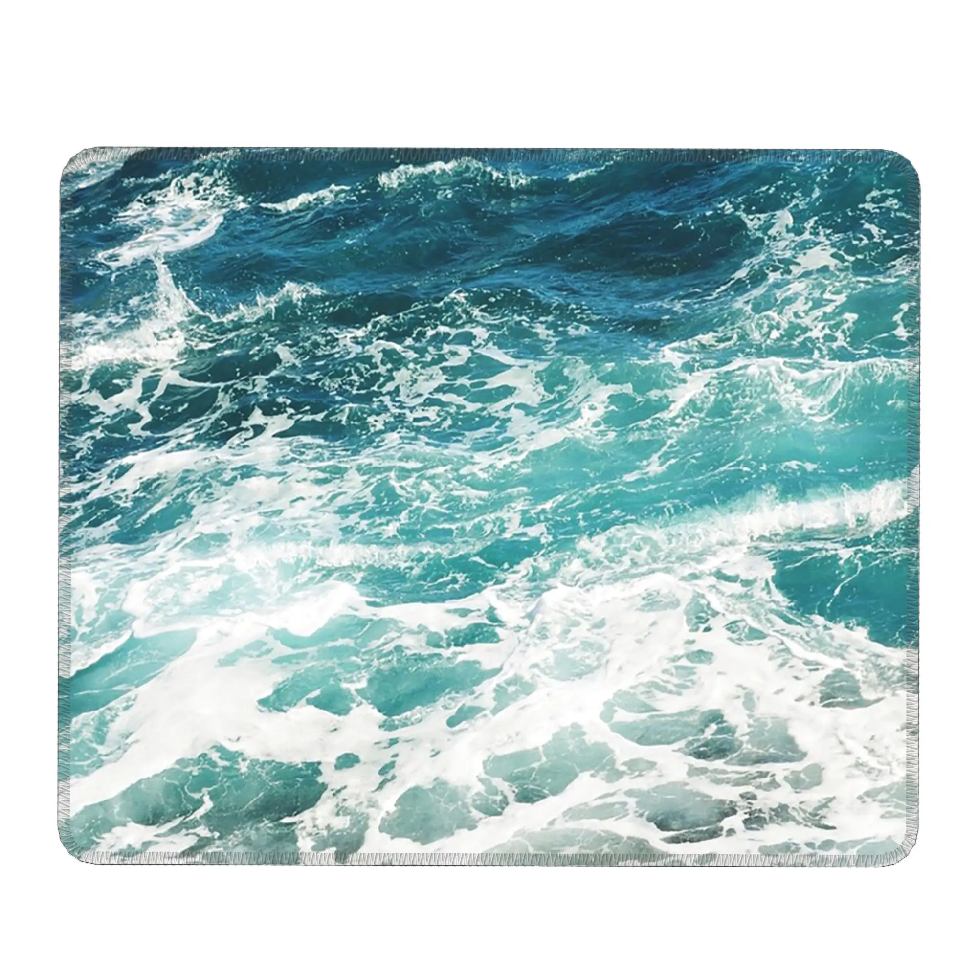 Crystal Blue Water Ripple Pattern Mouse Pad Computer Keyboard Mouse Mat Gaming PC Laptop Desk Mat Office Accessories Table Mats