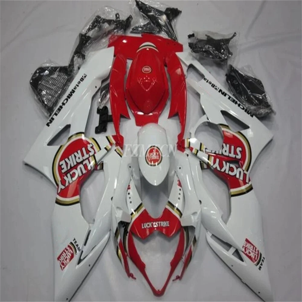 Kit de carenados ABS para motocicleta, juego de carrocería con molde de inyección, color rojo y blanco, para SUZUKI GSX-R 1000 K5 2005 2006 05 06