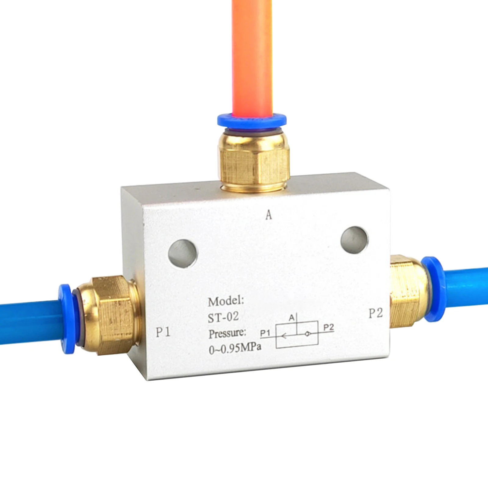 ST-01-02-03-04 Three way valve logic valve high pressure control valve directional pneumatic aluminum alloy shuttle valve