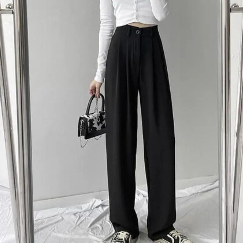 

Новые модные женские брюки в стиле кавай: сексуальные, повседневные, с мультяшным принтом, широкие штанины, для весны и осени, для студенток